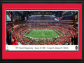 Picture: This officially licensed 13.5 X 40 Blakeway panoramic photo, taken at the CFP National Championship Game on January 10, 2022 is double matted in team colors and custom framed to 18 X 44. It captures the moment all Georgia fans knew their championship dreams would soon be reality when Kelee Ringo had a pick six and the Georgia Bulldogs would be the 2021 College Football Champions. With just over a minute left in the game, the Bulldogs intercepted a pass to score touchdown and secure the victory. With a final score of 33-18, the Georgia Bulldogs went on to defeat the Alabama Crimson Tide, their key SEC rival and stumbling block on the championship path in recent years, to earn their first championship in 41 years.