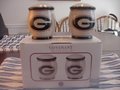 Picture: Georgia Bulldogs Salt and Pepper Shaker in mint condition. Never used and still in original factory box!