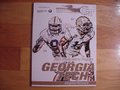 Picture: This is an original 2015 Georgia Bulldogs vs. Georgia Tech Yellow Jackets football program sold only at Bobby Dodd Stadium. Solid binding and all pages clean and crisp Never used! Adam Gotsis and Demond Smith are on the cover of the program. Mark Richt coaching his last regular season game of his 15-year Georgia career. Years from now you will look back fondly at his tenure and wish you had the program from his last regular season game!