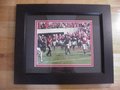 Picture: 2016 Kirby Smart Georgia Bulldogs original 8 X 10 photo professionally double matted in team colors to 11 X 14 and framed in very nice black wood to 14.5 X 17.5.