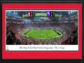 Picture: This is the officially licensed Georgia Bulldogs 2022 National Championship 13.5 X 40 Blakeway panorama of Georgia's 65-7 win over TCU at SoFi Stadium double matted in Bulldogs colors and custom framed to 18 X 44. This panoramic photo, taken on January 9, 2023, at SoFi Stadium, captures the opening kickoff of the 2023 College Football Playoff National Championship Game. The Georgia Bulldogs returned to defend their title against the TCU Horned Frogs whose last national title was in 1938. The Bulldogs dominated all game, earning back-to-back championships, and spoiling TCU's Cinderella season with a 65-7 victory.