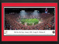Picture: This officially licensed Blakeway 13.5 X 40 panorama has been double matted in Georgia colors and custom framed to 18 X 44. It captures the excitement of the post-game celebration of the 104th Rose Bowl Game. The first overtime and highest-scoring Rose Bowl in history will be remembered as one of the greatest Granddaddies of Them All as the Georgia Bulldogs defeated the Oklahoma Sooners with a dramatic comeback victory in the second overtime. With this win, the Bulldogs earned a spot in the College Football Playoff National Championship game on January 8th at Mercedes-Benz Stadium in Atlanta. A revenge win against Auburn in the final game of the season secured Georgia its 13th SEC crown and the third seed in the College Football Playoff to put them in contention for their first national champion title since 1980.