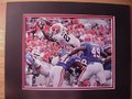 Picture: Knowshon Moreno hand-signed Georgia Bulldogs 8 X 10 photo of his leaping touchdown against Florida that led to the celebration professionally double matted to 11 X 14 so that it fits a standard frame. The autograph is absolutely guaranteed authentic and comes with a Certificate of Authenticity from GeorgiaBulldogsPrints.com. We have one left!