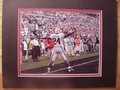Picture: Knowshon Moreno hand-signed Georgia Bulldogs 8 X 10 photo professionally double matted to 11 X 14 so that it fits a standard frame. The autograph is absolutely guaranteed authentic and comes with a Certificate of Authenticity. Moreno signed this photo of his last game against Michigan State in silver paint pen. We have just one