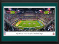 Picture: This 13.5 X 40 panorama has been professionally double matted in team colors and framed to 18 X 44. It showcases the Philadelphia Eagles against the Kansas City Chiefs before kickoff of Super Bowl LIX at the Caesars Superdome in New Orleans on February 9, 2025. The Philadelphia Eagles dominated the Chiefs 40-22 winning their second Super Bowl ever.