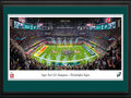 Picture: This 13.5 X 40 panorama has been professionally double matted in team colors and framed to 18 X 44. It showcases the Philadelphia Eagles celebration after winning Super Bowl LIX at the Caesars Superdome in New Orleans on February 9, 2025 in dominating fashion over the Chiefs 40-22.